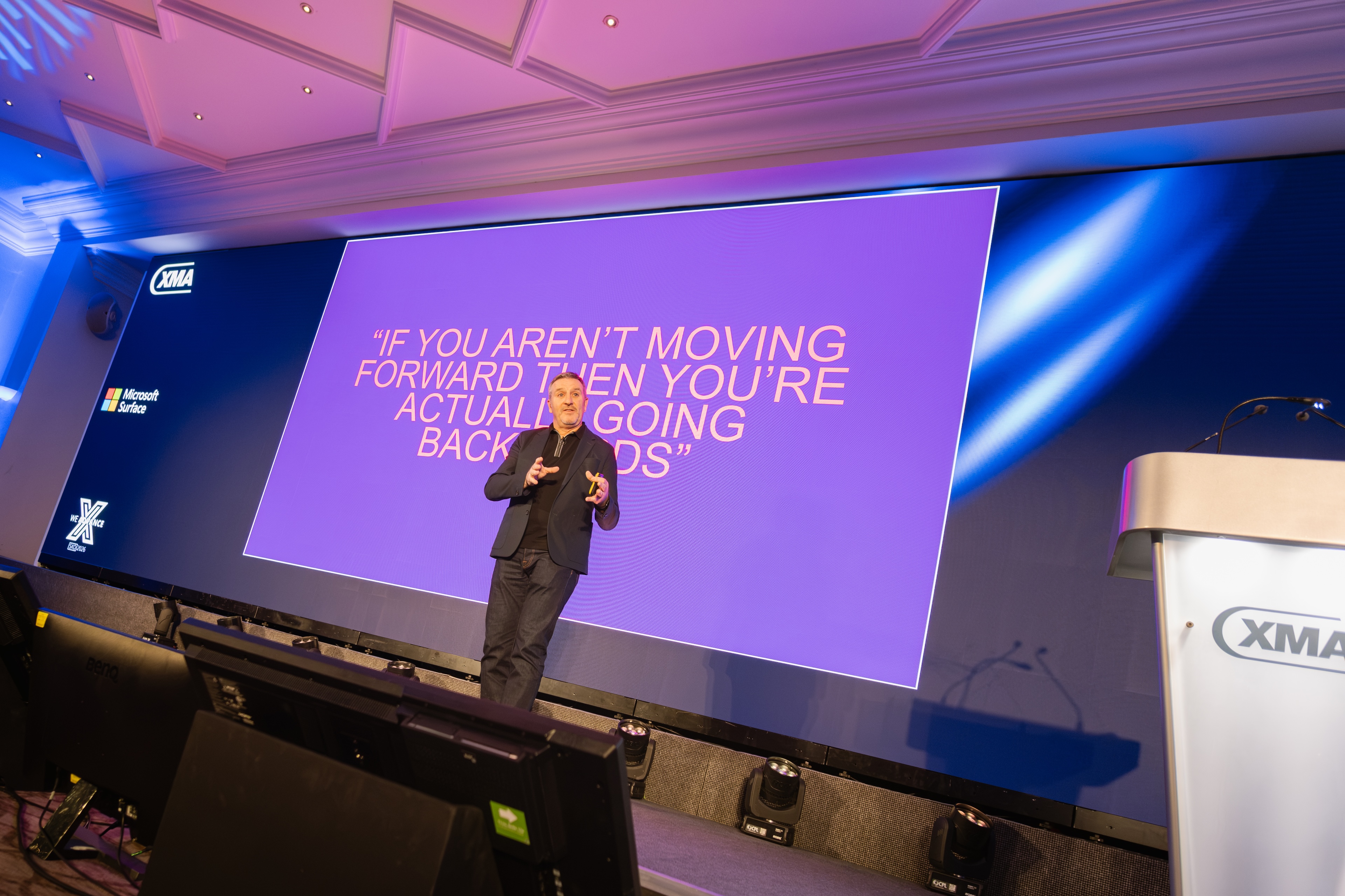 Matt Watts on stage